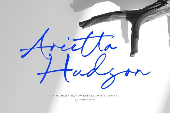 Arietta Hudson: A Modern Script Font for Web Design