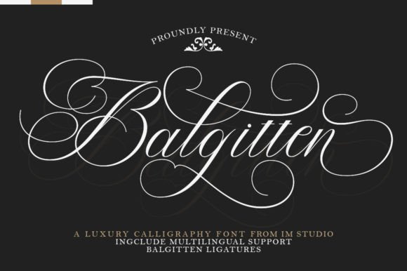 Balgitten: The Script Font That Elevates Your Brand