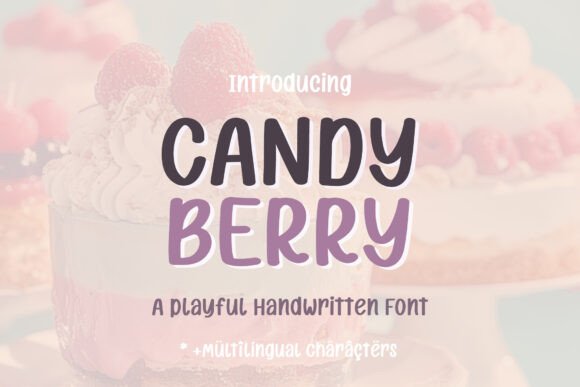 Candy Berry Font for Web Design