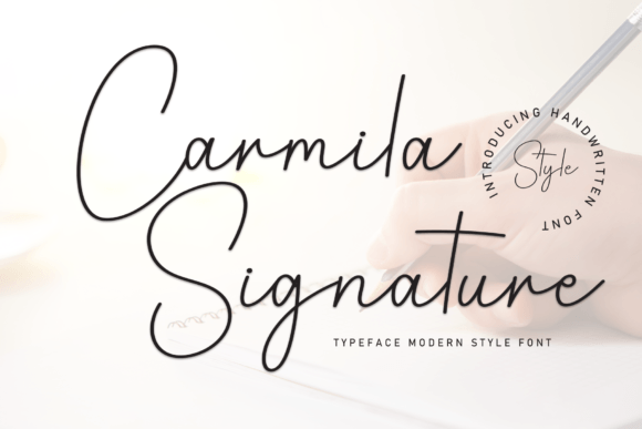Carmila Signature: The Handwritten Typeface for Editorial Design