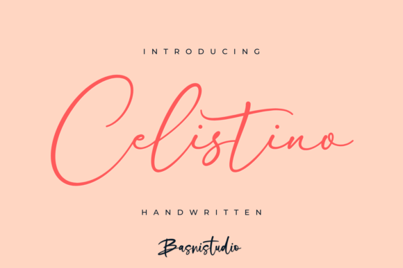 Celistino: A Handwritten Typeface for Modern Web Design