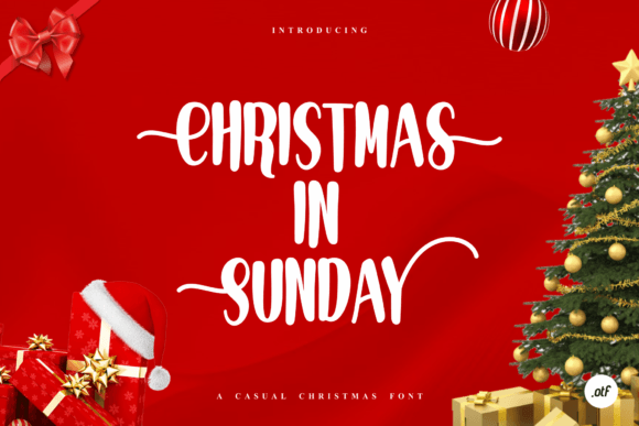 Christmas in Sunday: A Festive Display Font for Web Design