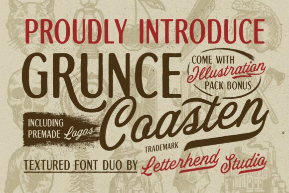 Designing with Grunce Coasten: A Vintage Font Duo for Editors