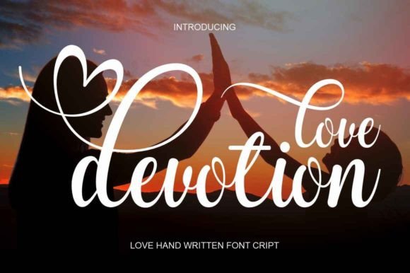 Devotion Love: A Calligraphic Typeface for Elegant Branding