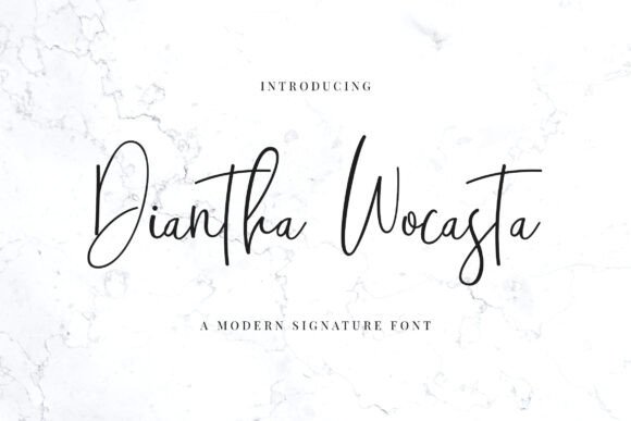 Elevate Your Brand with the Diantha Wocasta Typeface