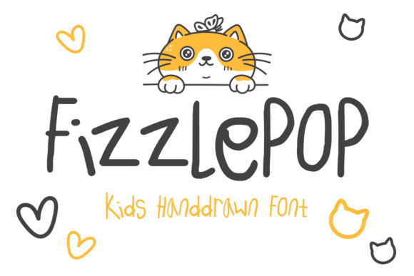 Fizzlepop: A Playful Handdrawn Typeface for Editorial Design