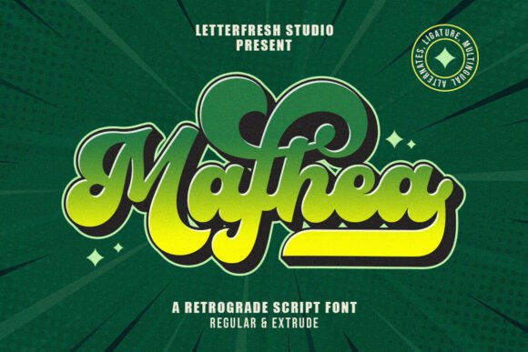 Mafhea: A Bold Retro Typeface for Vintage Branding