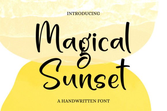 Magical Sunset: A Timeless Handwritten Font for Editorial Design