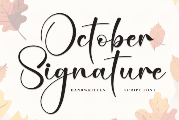 October Signature: A Handwritten Typeface for Modern Web Design