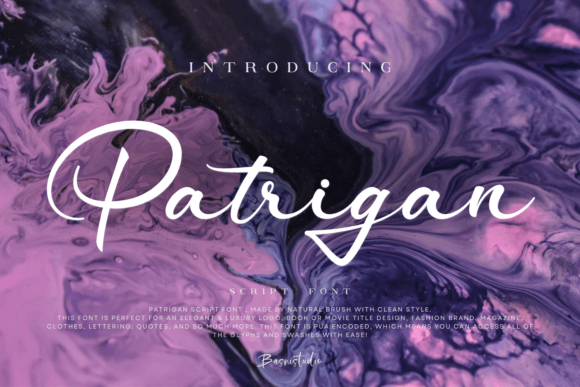 Patrigan Font: Elegant Script for Handmade Brands