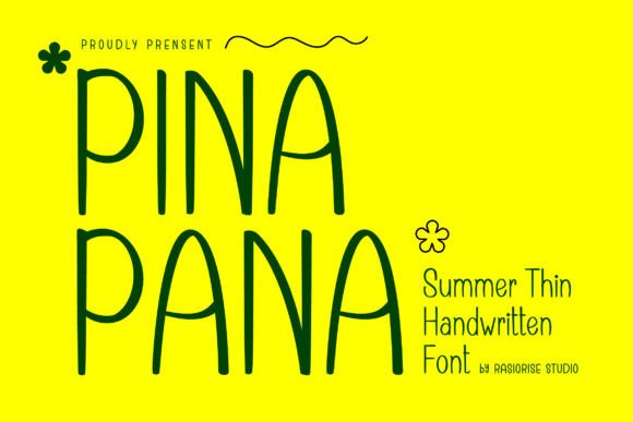 Pinapana Font: A Handwritten Typeface for Authentic Brands