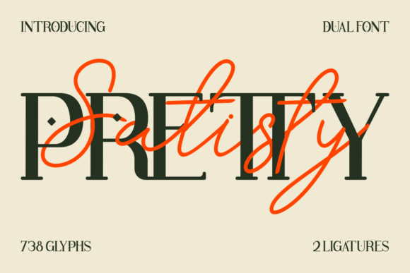 Pretty Satisfy: The Font Duo That Elevates Small Business Branding