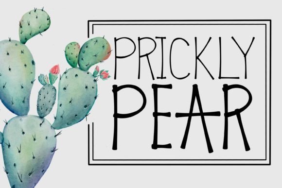 Prickly Pear Font: A Whimsical Typeface for Handmade Brands