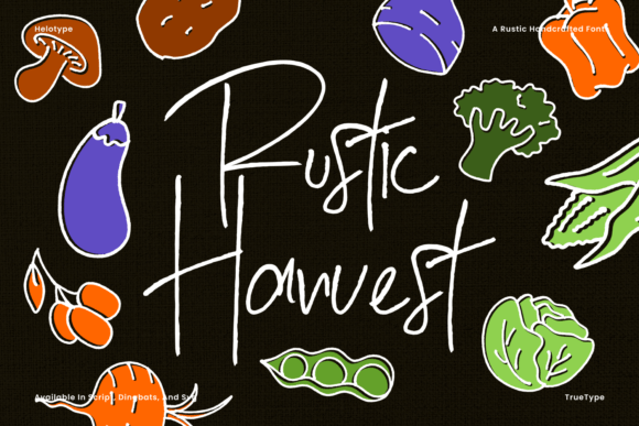 Rustic Harvest: A Handwritten Typeface for Editorial Charm