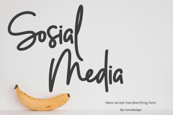 Sosial Media Font: Elegant Script for Makers
