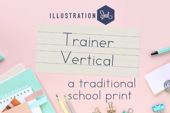 Vertical Trainer: A Nostalgic Font for Handmade Brands