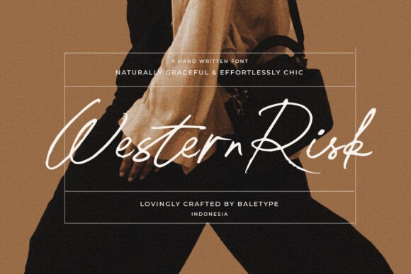 Western Risk: A Handwritten Typeface for Editorial Impact