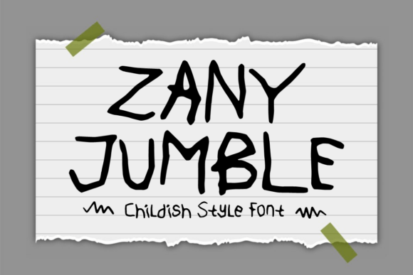 Zany Jumble Font Review: A Playful Typeface for Campaigns
